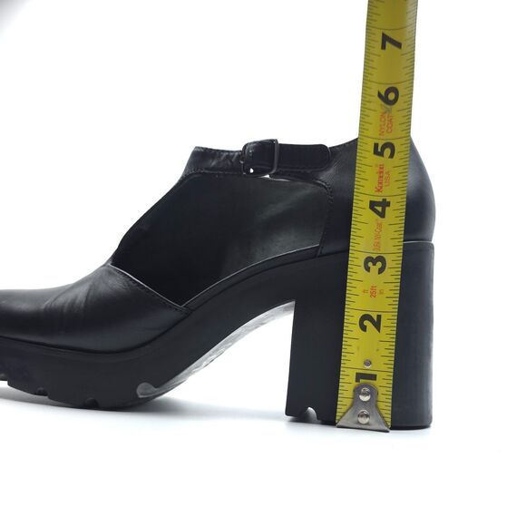 CAMPER Anouk Lug Sole Platform Dark Academia Preppy Grunge 90s Y2k Black Leather - Picture 7 of 10